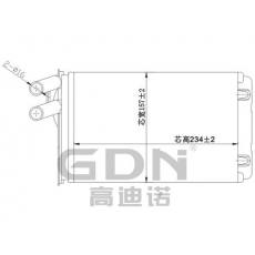 GDN.7.AD.001H-40 奧迪 暖風機水箱