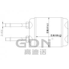 GDN.7.OP.001H-40 歐寶 暖風機水箱