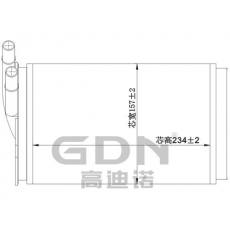 GDN.7.AD.002H-40 奧迪 暖風機水箱